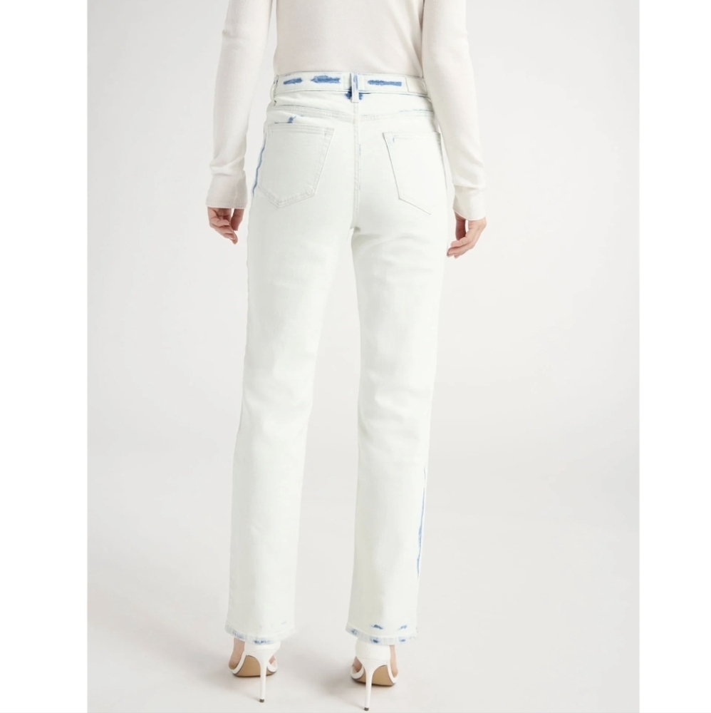 Scoop White Wash Jeans - Picture 3 of 8